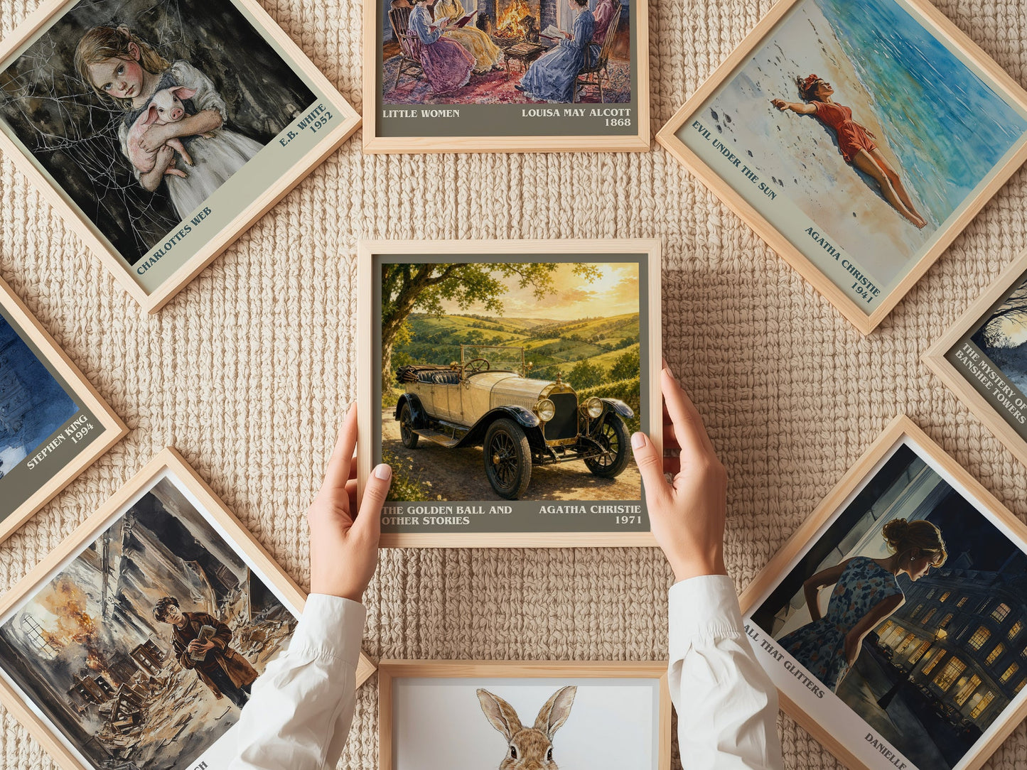The Golden Ball And Other Stories literary book poster framed on wall – mystery wall art