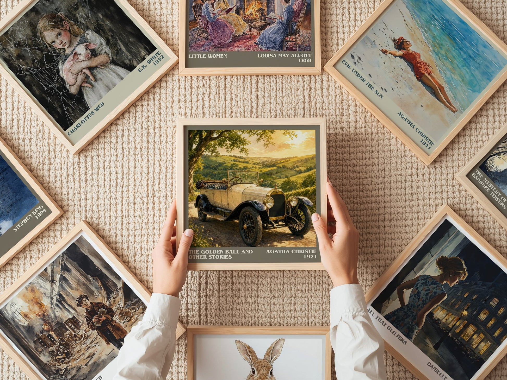 The Golden Ball And Other Stories literary book poster framed on wall – mystery wall art