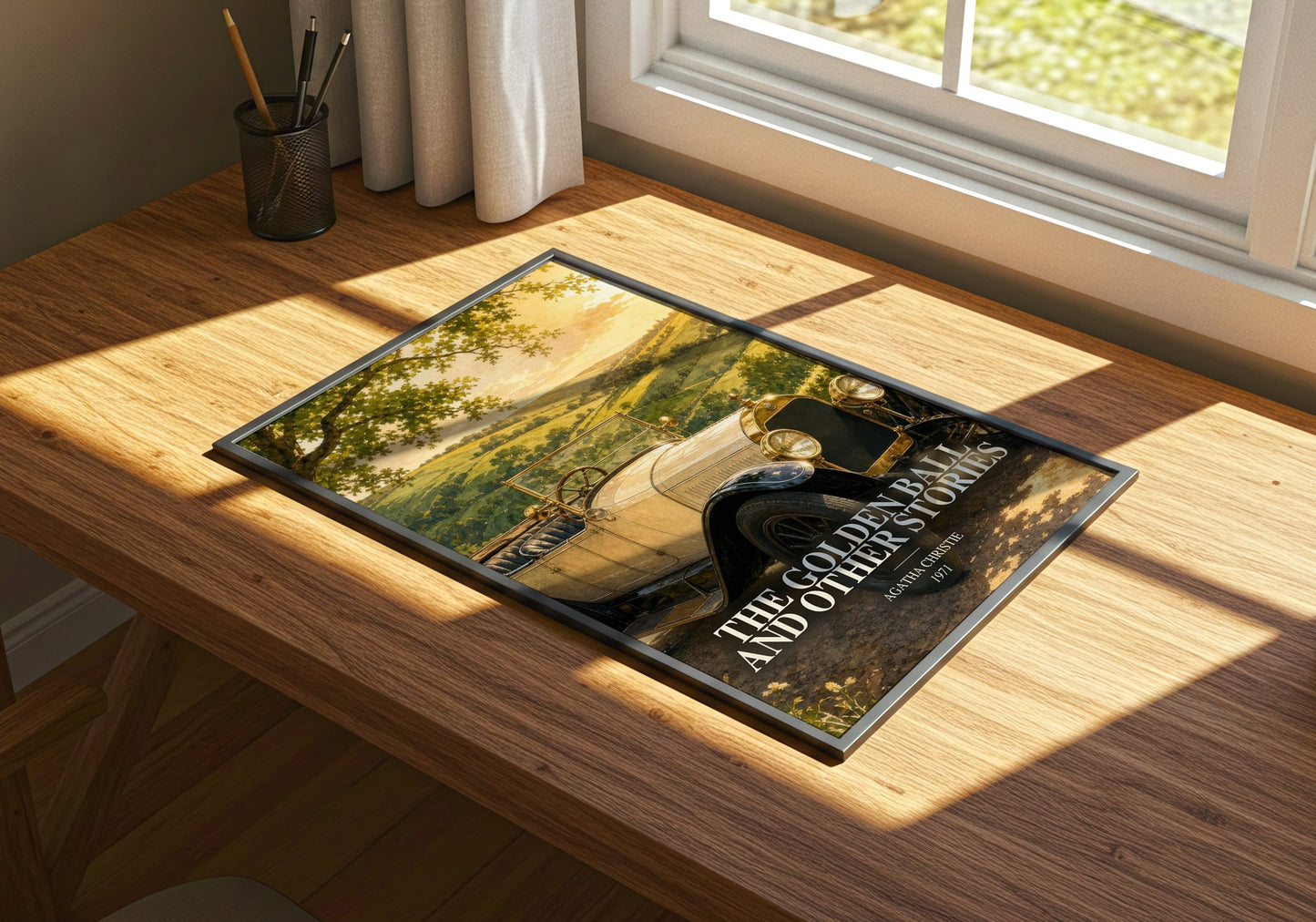 The Golden Ball And Other Stories watercolour book poster framed on wall – mystery wall art