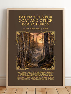 Fat Man In A Fur Coat And Other Bear Stories Minimalist Book Poster – – image 2