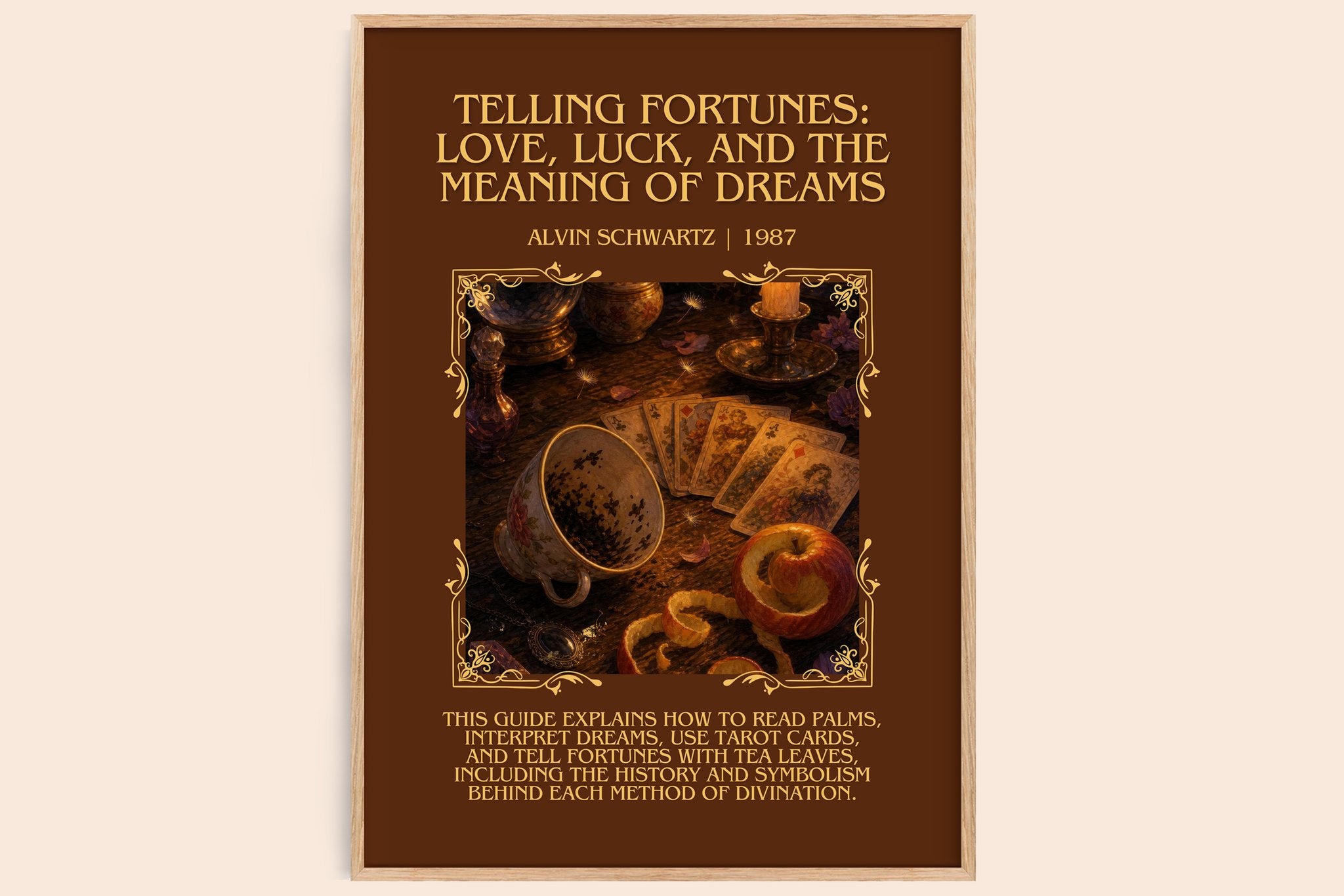Telling Fortunes: Love, Luck, And The Meaning Of Dreams Minimalist Book Poster by Alvin Schwartz