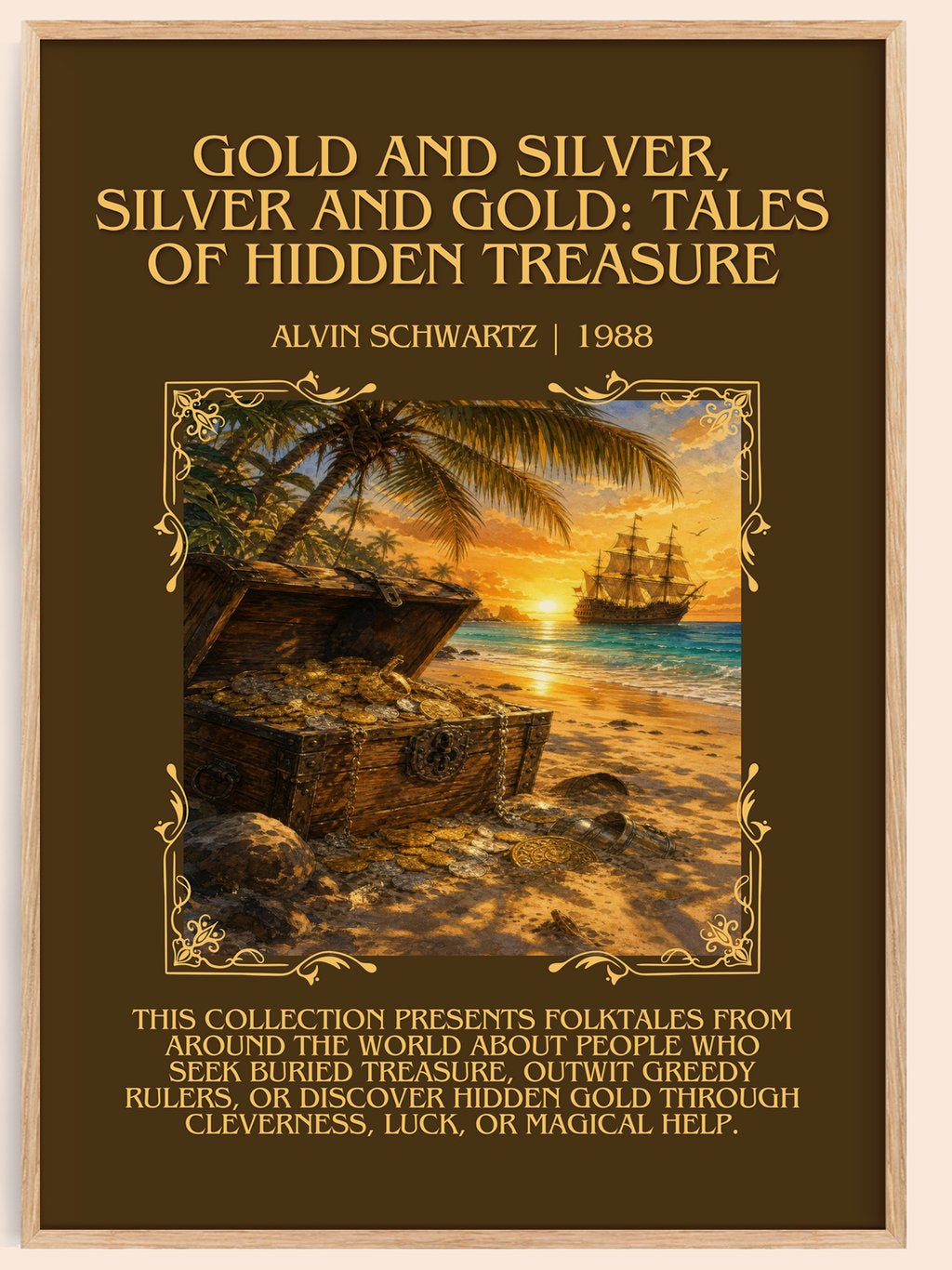 Gold And Silver, Silver And Gold: Tales Of Hidden Treasure Minimalist – book poster