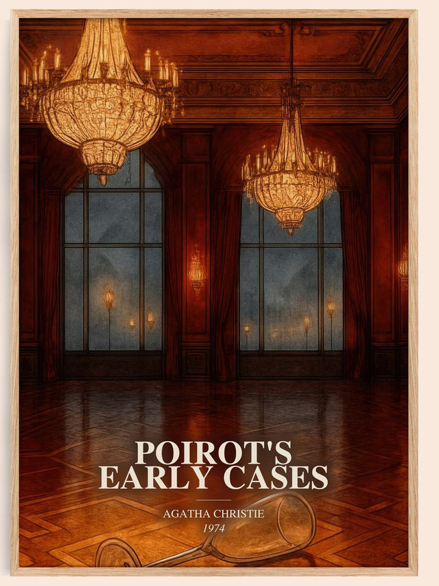 Poirot'S Early Cases Book Watercolour Illustration by Agatha Christie