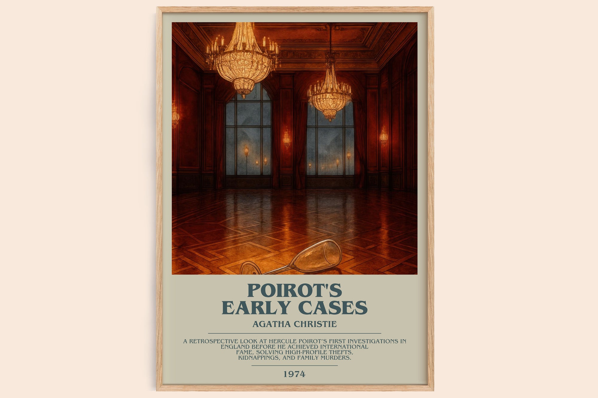 Poirot'S Early Cases Bookish Wall Art by Agatha Christie