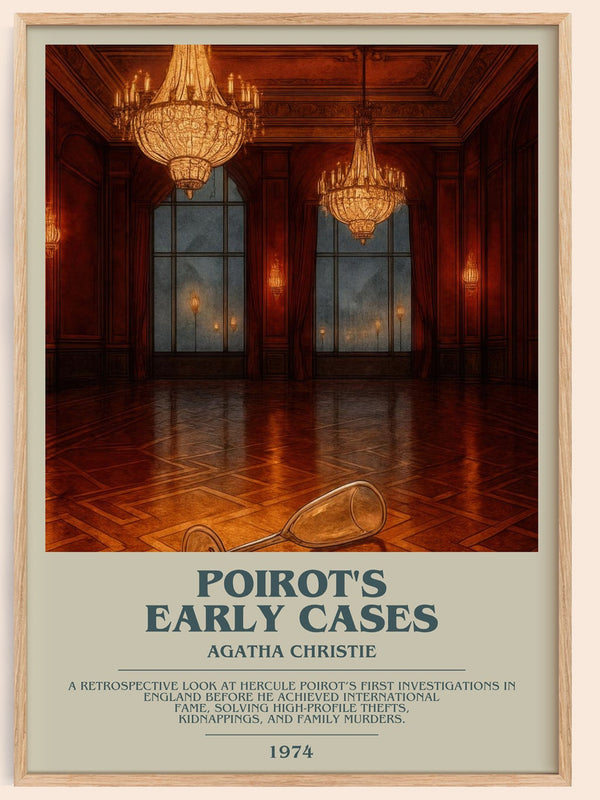 Poirot'S Early Cases Bookish Wall Art by Agatha Christie