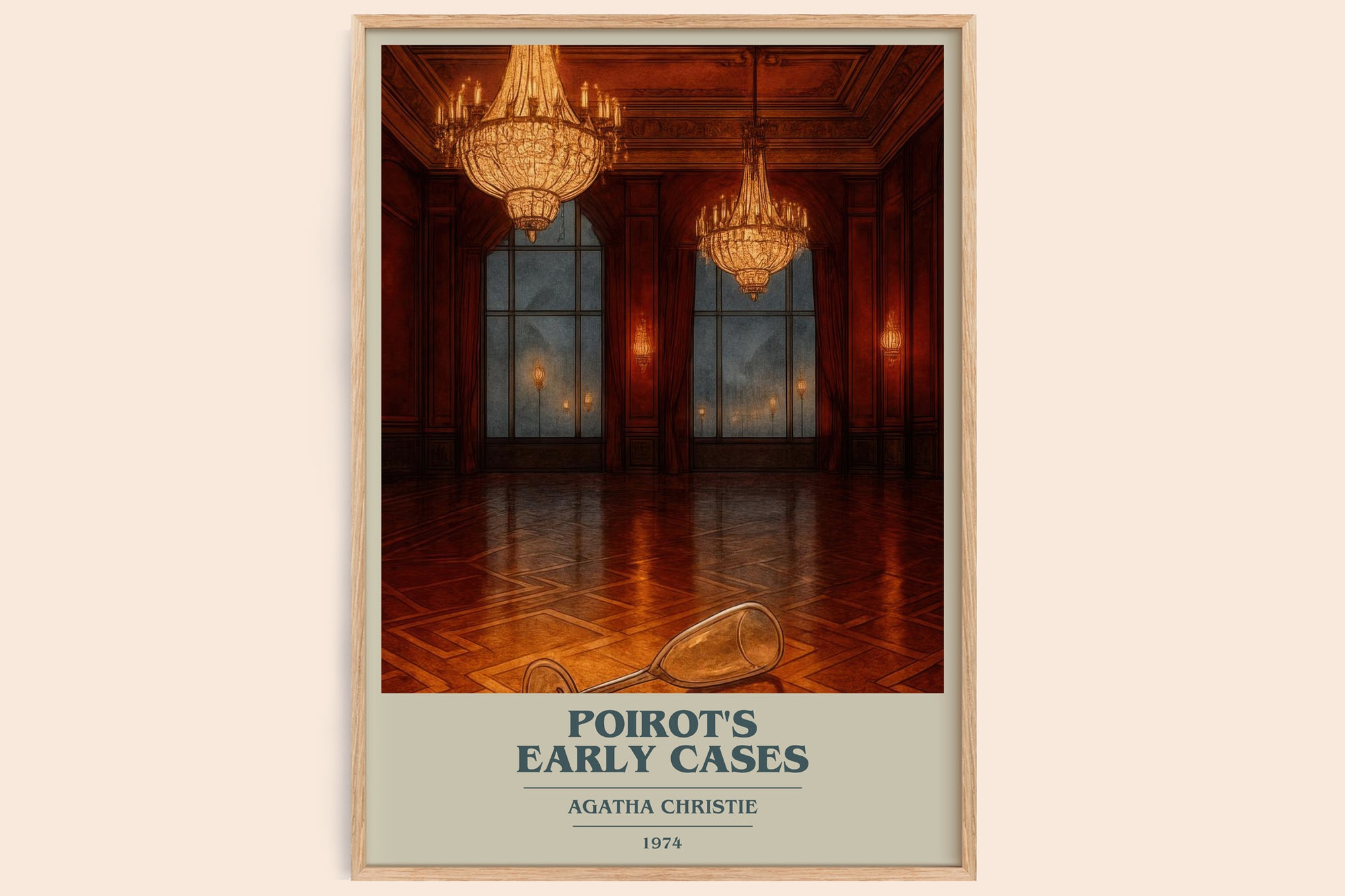 Poirot'S Early Cases Book Cover Poster by Agatha Christie