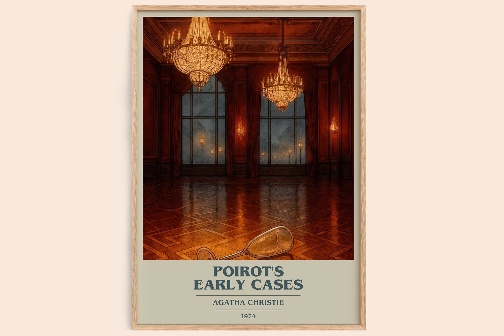 Poirot'S Early Cases Book Cover Poster by Agatha Christie