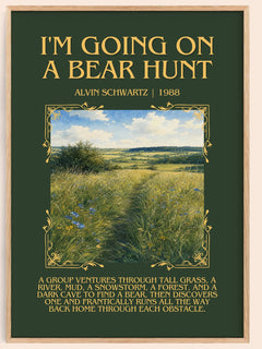 I'M Going On A Bear Hunt Minimalist Book Poster by Alvin Schwartz – image 1