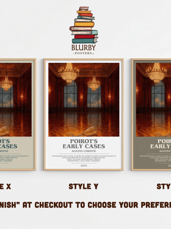 Poirot'S Early Cases Bookish Wall Art by Agatha Christie