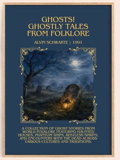 Ghosts! Ghostly Tales From Folklore Minimalist Book Poster – A. – image 1