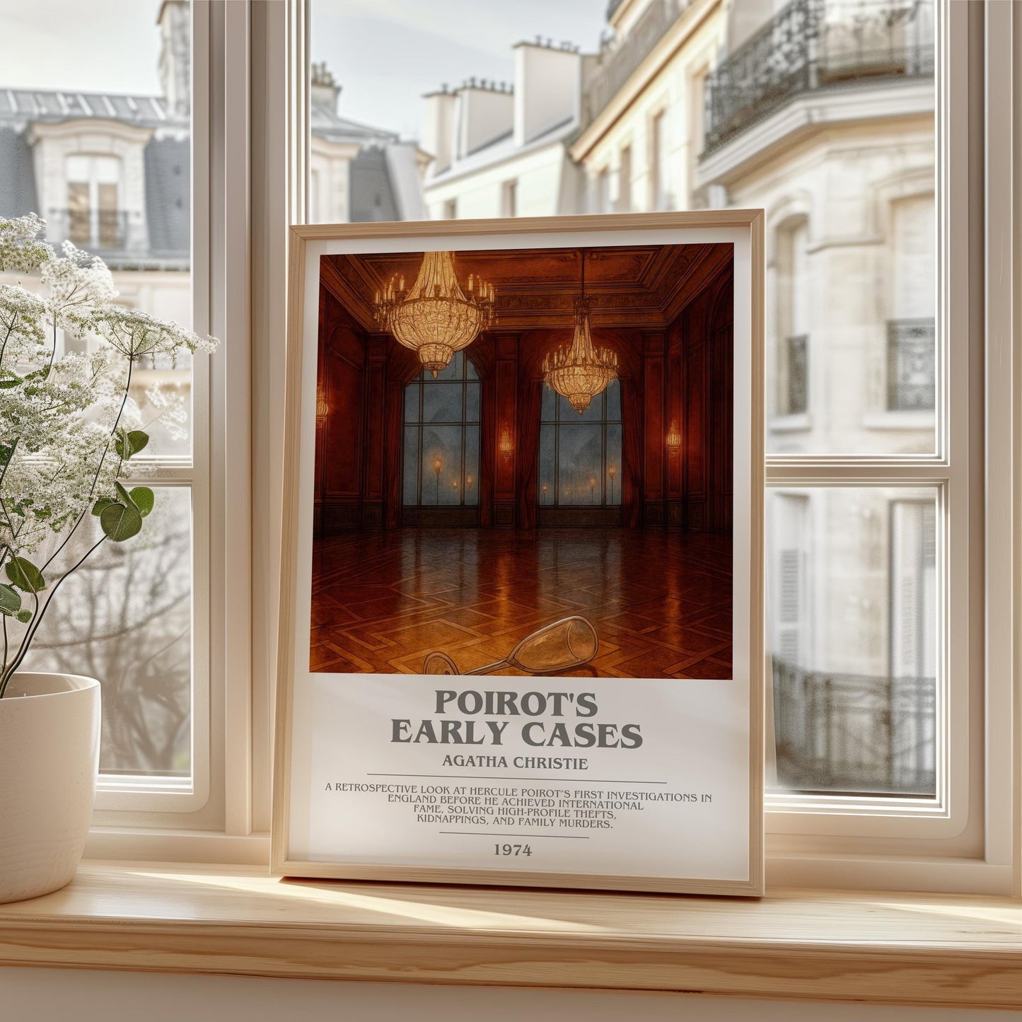 Poirot'S Early Cases Bookish Wall Art by Agatha Christie