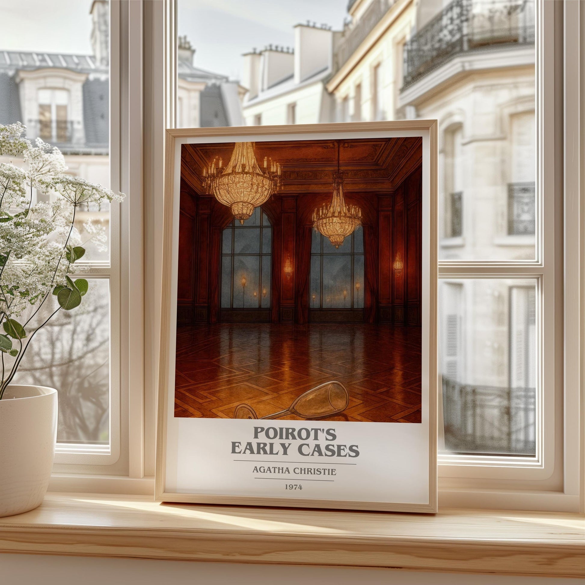 Poirot'S Early Cases Book Cover Poster by Agatha Christie