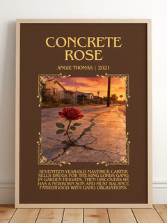 Concrete Rose Minimalist Book Poster by Angie Thomas – image 2