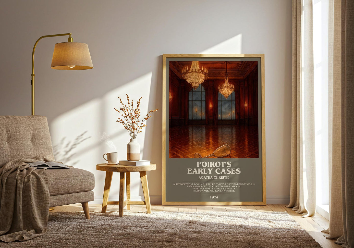 Poirot'S Early Cases Bookish Wall Art by Agatha Christie