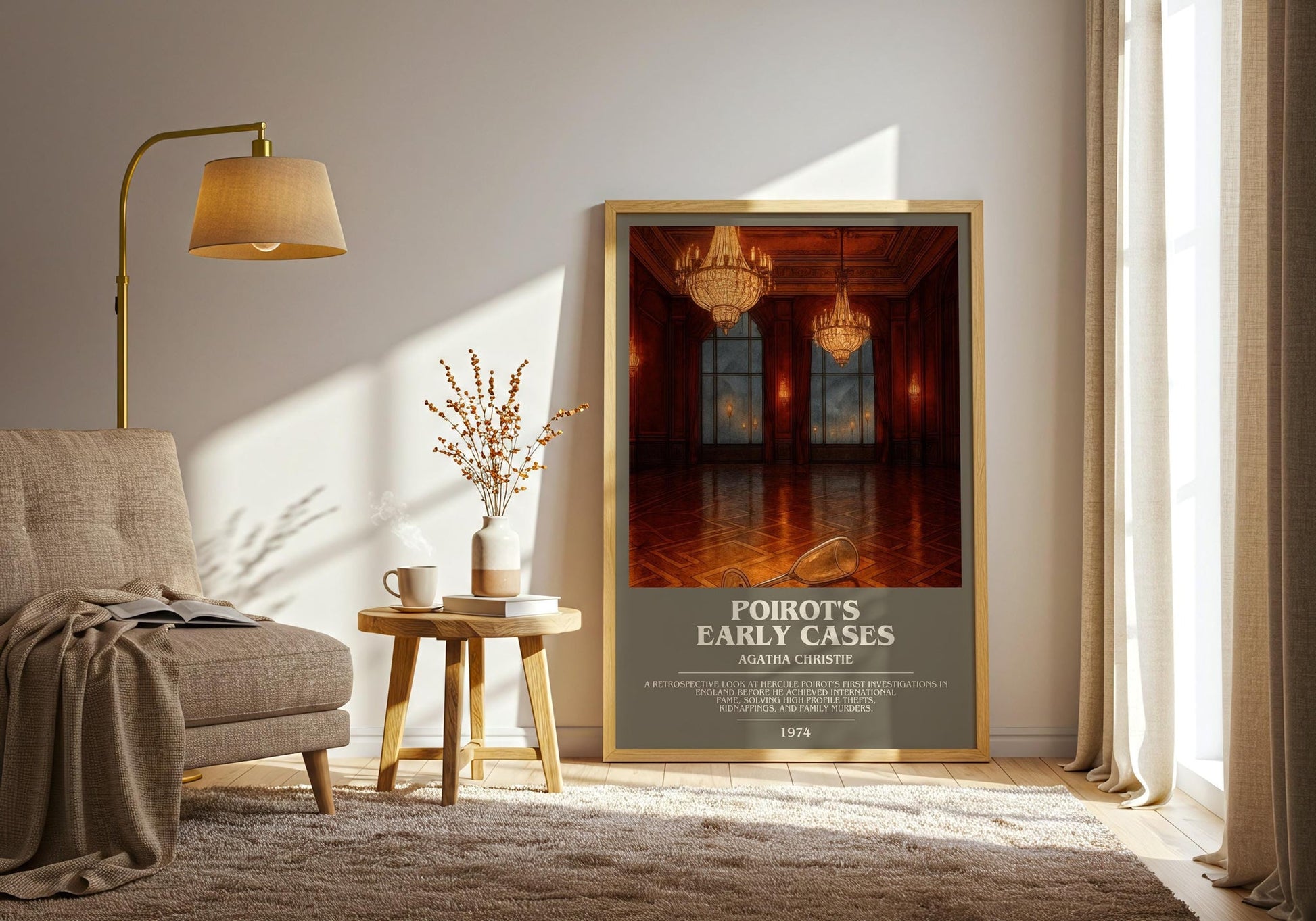 Poirot'S Early Cases Bookish Wall Art by Agatha Christie