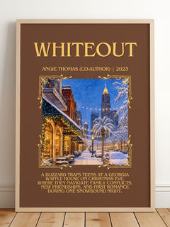 Whiteout Minimalist Book Poster by Angie Thomas (Co-Author) – image 2