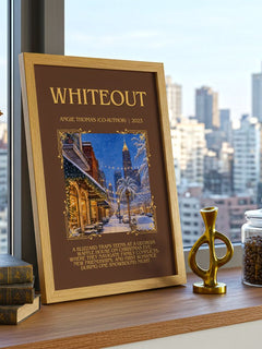 Whiteout Minimalist Book Poster by Angie Thomas (Co-Author) – image 3