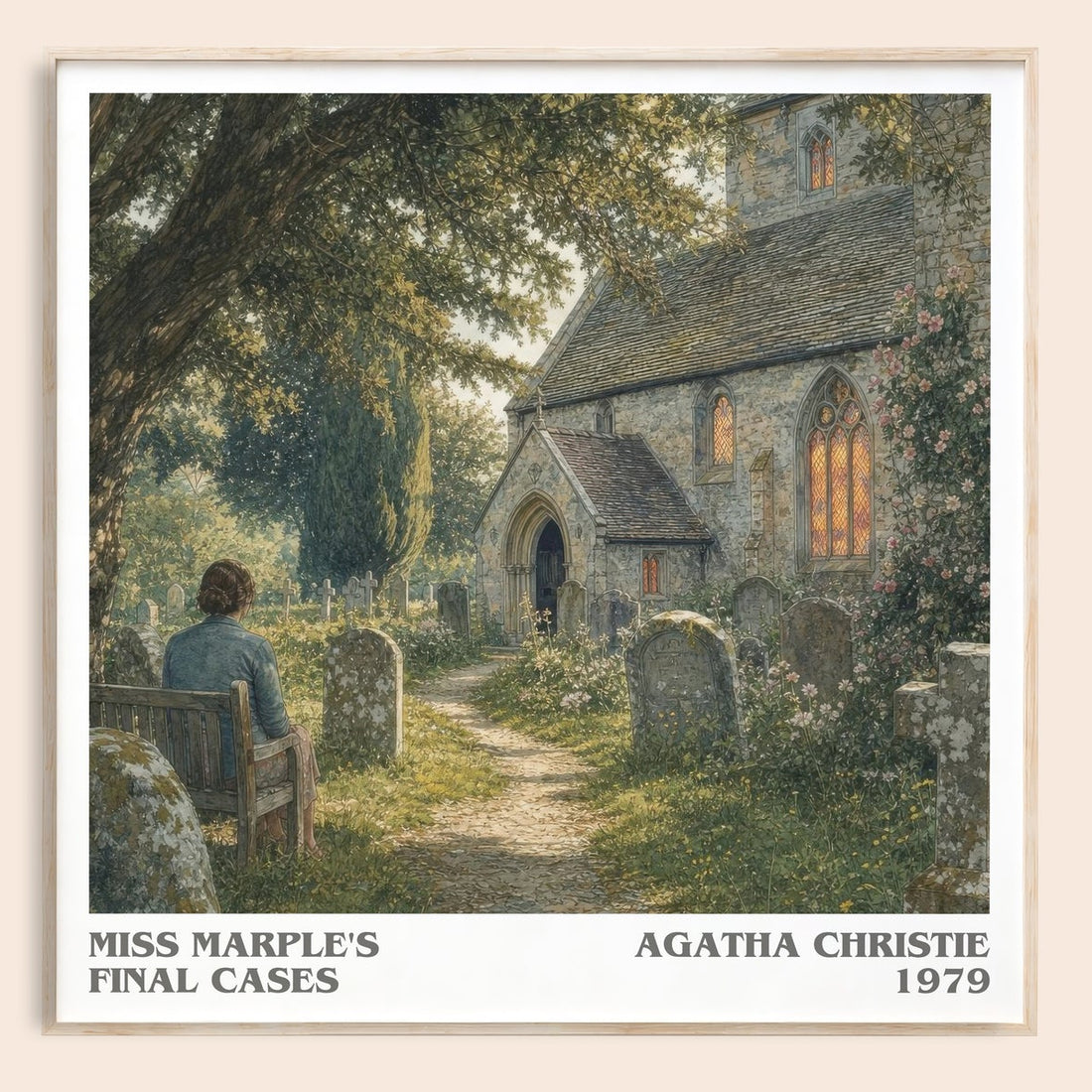 Miss Marple'S Final Cases literary book poster by Agatha Christie – framed literary art print