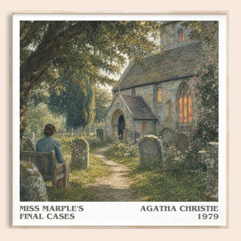 Miss Marple'S Final Cases literary book poster by Agatha Christie – framed literary art print
