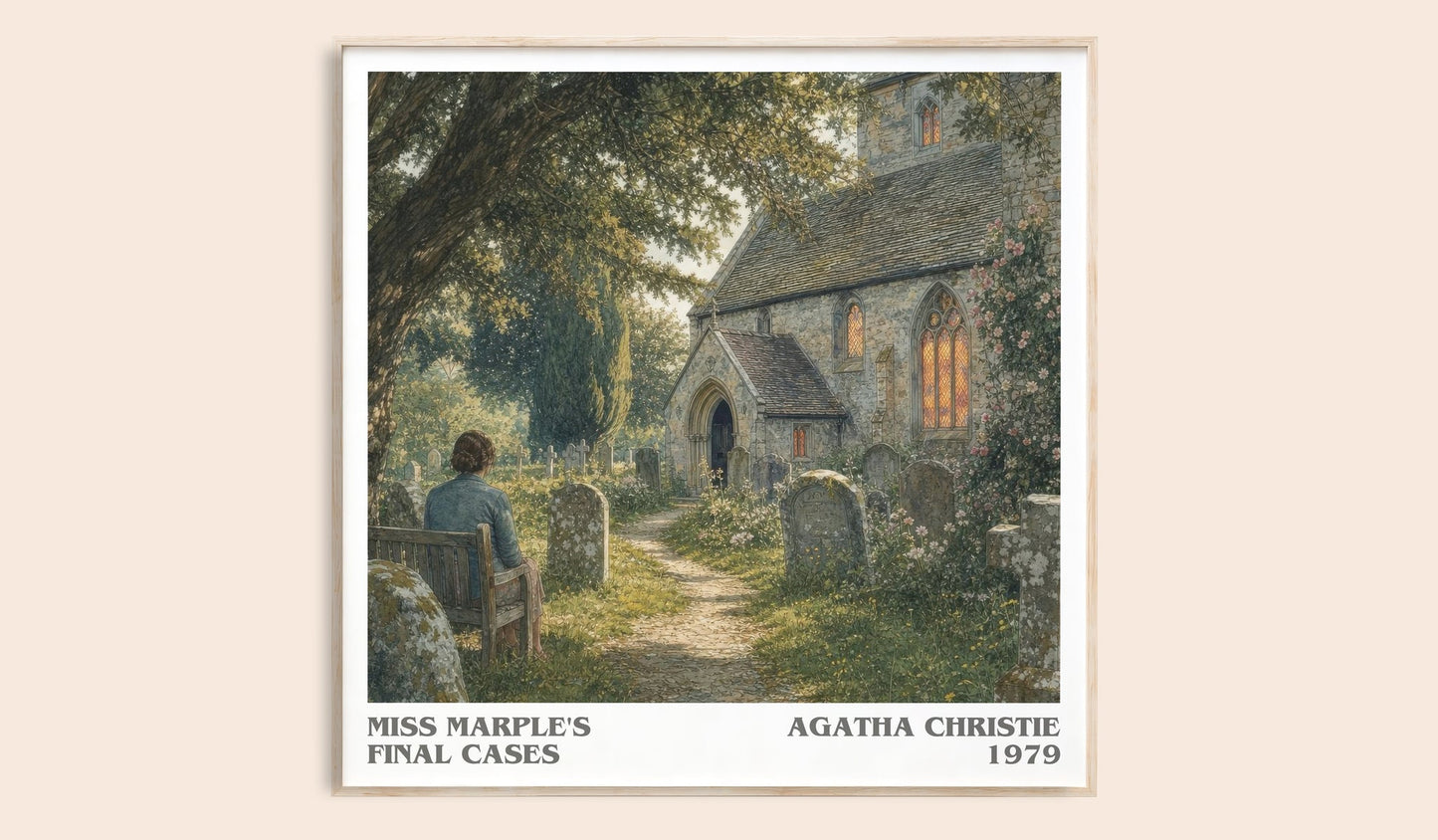 Miss Marple'S Final Cases literary book poster by Agatha Christie – framed literary art print