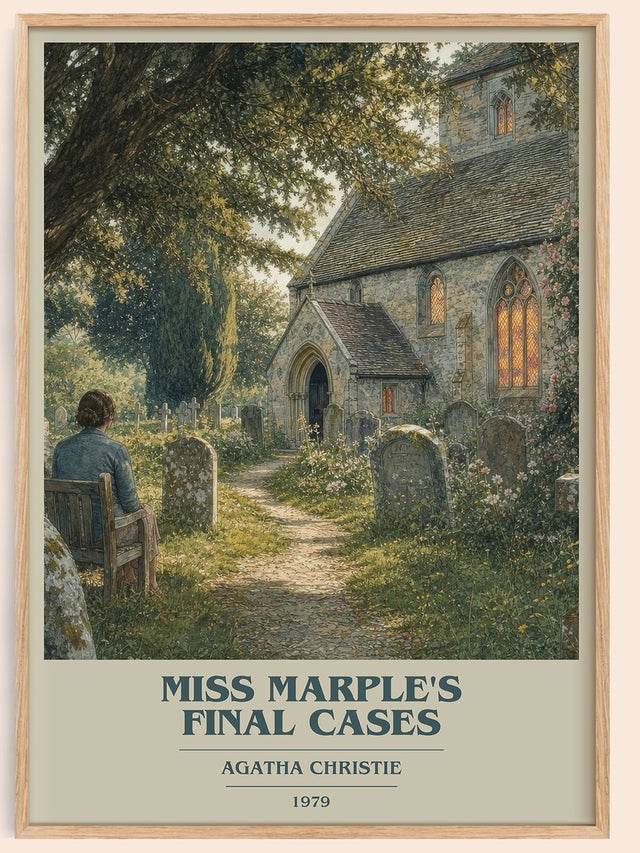 Miss Marple'S Final Cases Book Cover Poster by Agatha Christie