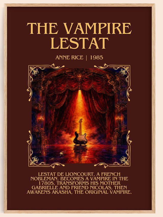 The Vampire Lestat Minimalist Book Poster by Anne Rice