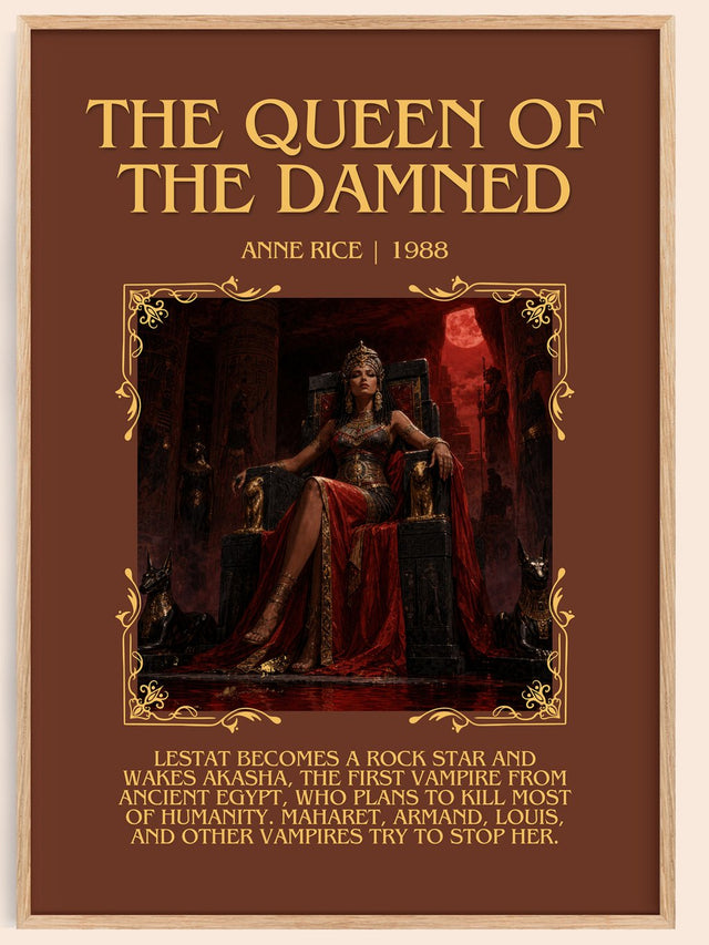 The Queen Of The Damned Minimalist Book Poster by Anne Rice