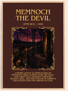Memnoch The Devil Minimalist Book Poster by Anne Rice – image 1