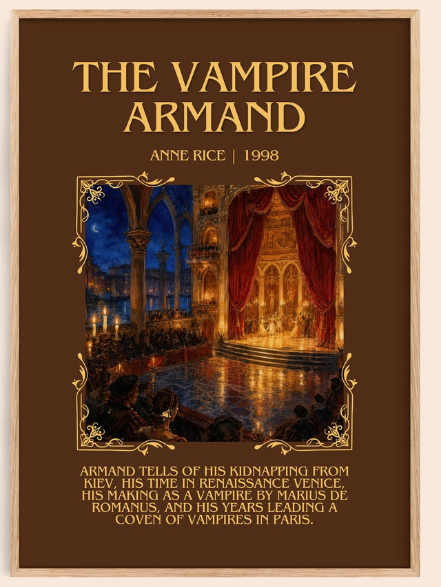 The Vampire Armand Minimalist Book Poster by Anne Rice