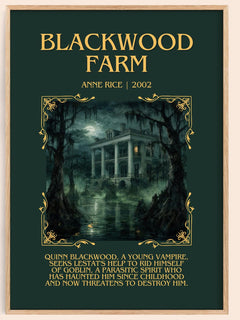 Blackwood Farm Minimalist Book Poster by Anne Rice – image 1