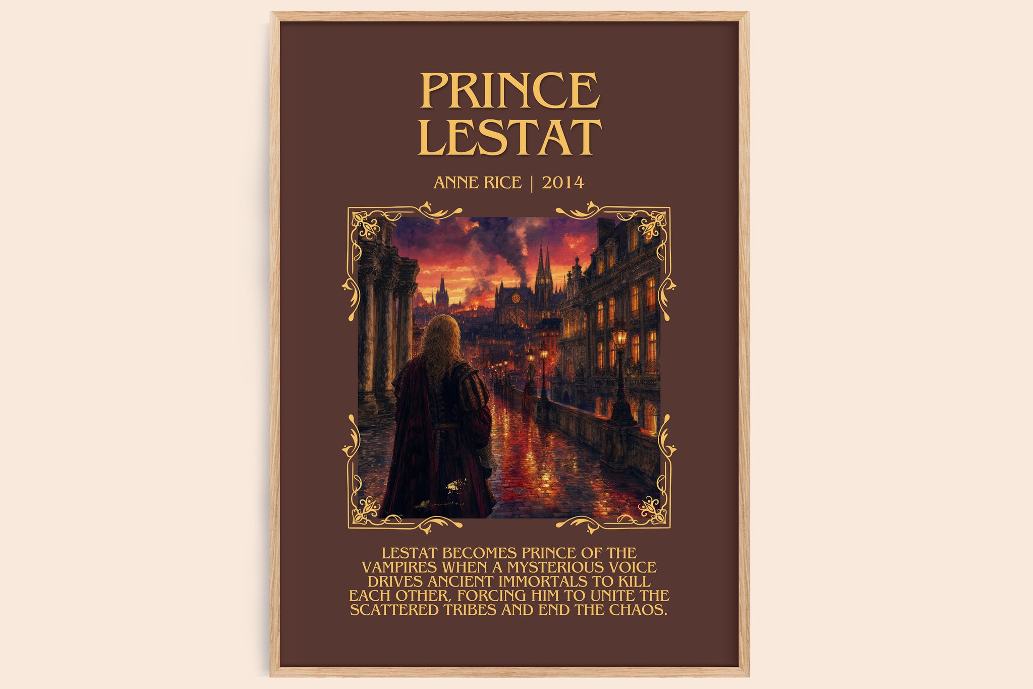 Prince Lestat Minimalist Book Poster by Anne Rice