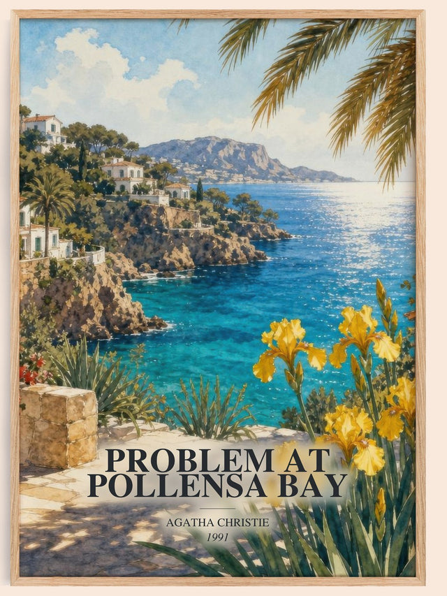 Problem At Pollensa Bay Book Watercolour Illustration by A. Christie