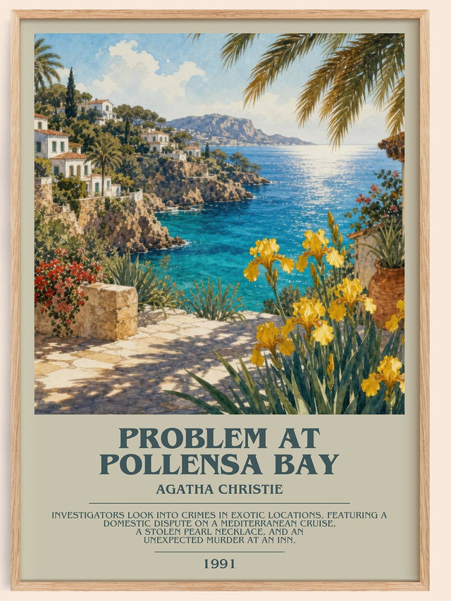 Problem At Pollensa Bay Bookish Wall Art by Agatha Christie