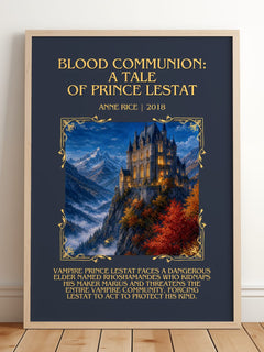 Blood Communion: A Tale Of Prince Lestat Minimalist Book Poster – A. – image 2