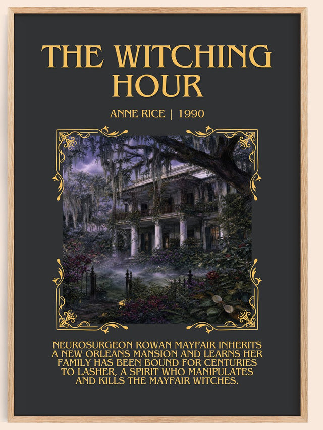 The Witching Hour Minimalist Book Poster by Anne Rice