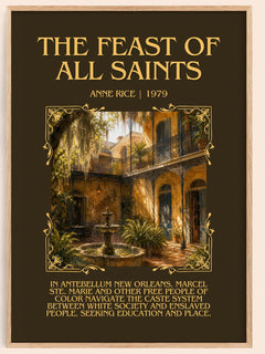 The Feast Of All Saints Minimalist Book Poster by Anne Rice – image 1