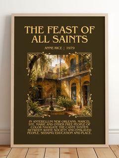 The Feast Of All Saints Minimalist Book Poster by Anne Rice – image 2