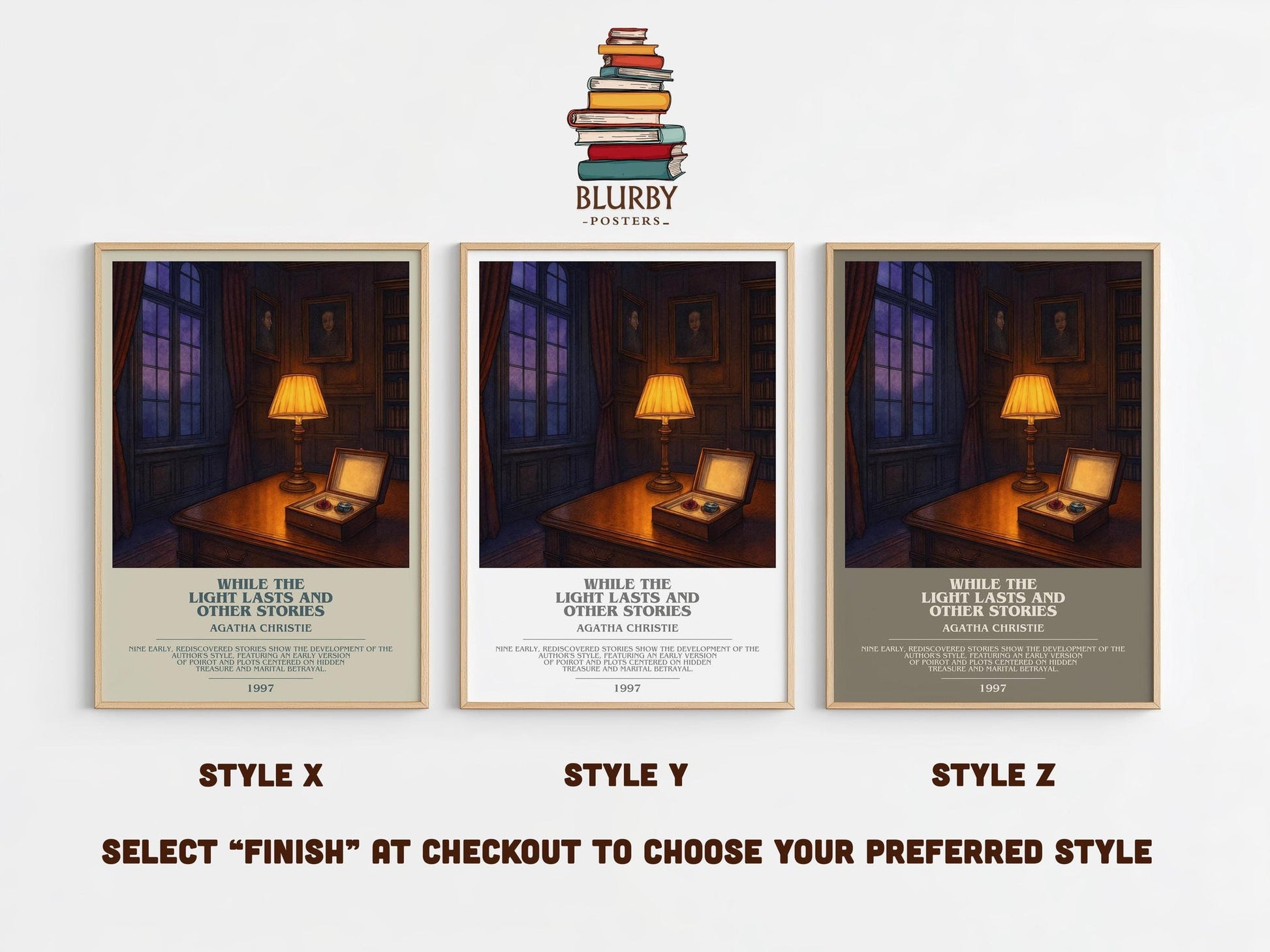 While The Light Lasts And Other Stories Bookish Wall Art – A. Christie