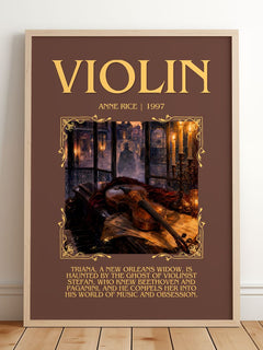 Violin Minimalist Book Poster by Anne Rice – image 2