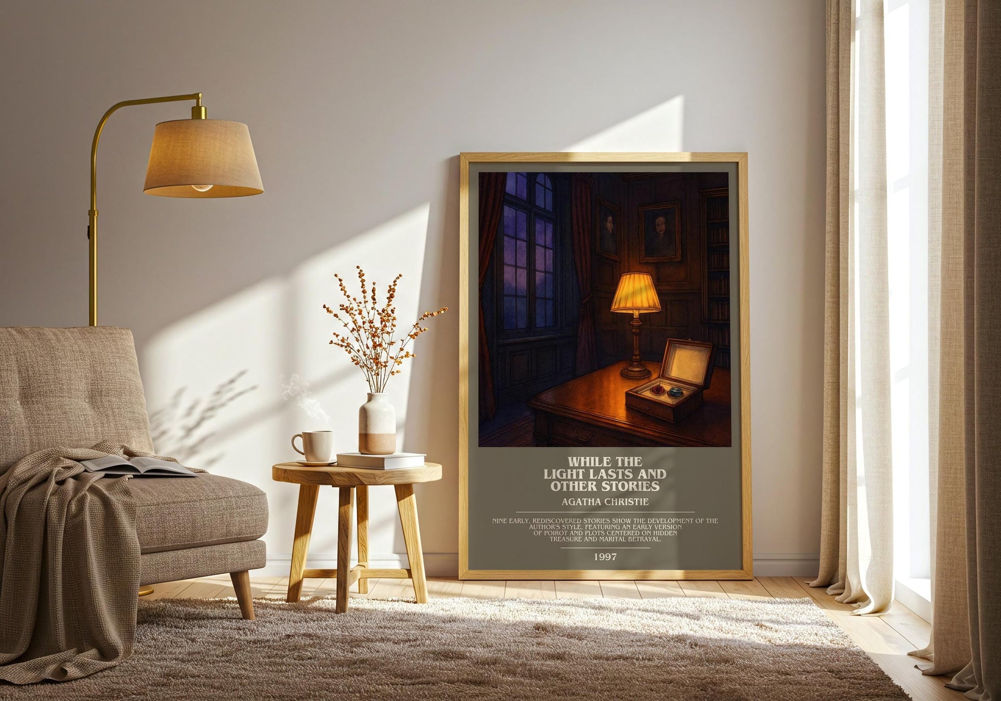 While The Light Lasts And Other Stories Bookish Wall Art – A. Christie