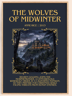 The Wolves Of Midwinter Minimalist Book Poster by Anne Rice – image 1