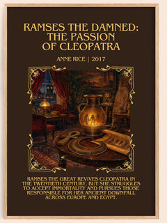 Ramses The Damned: The Passion Of Cleopatra Minimalist Book Poster – – image 1