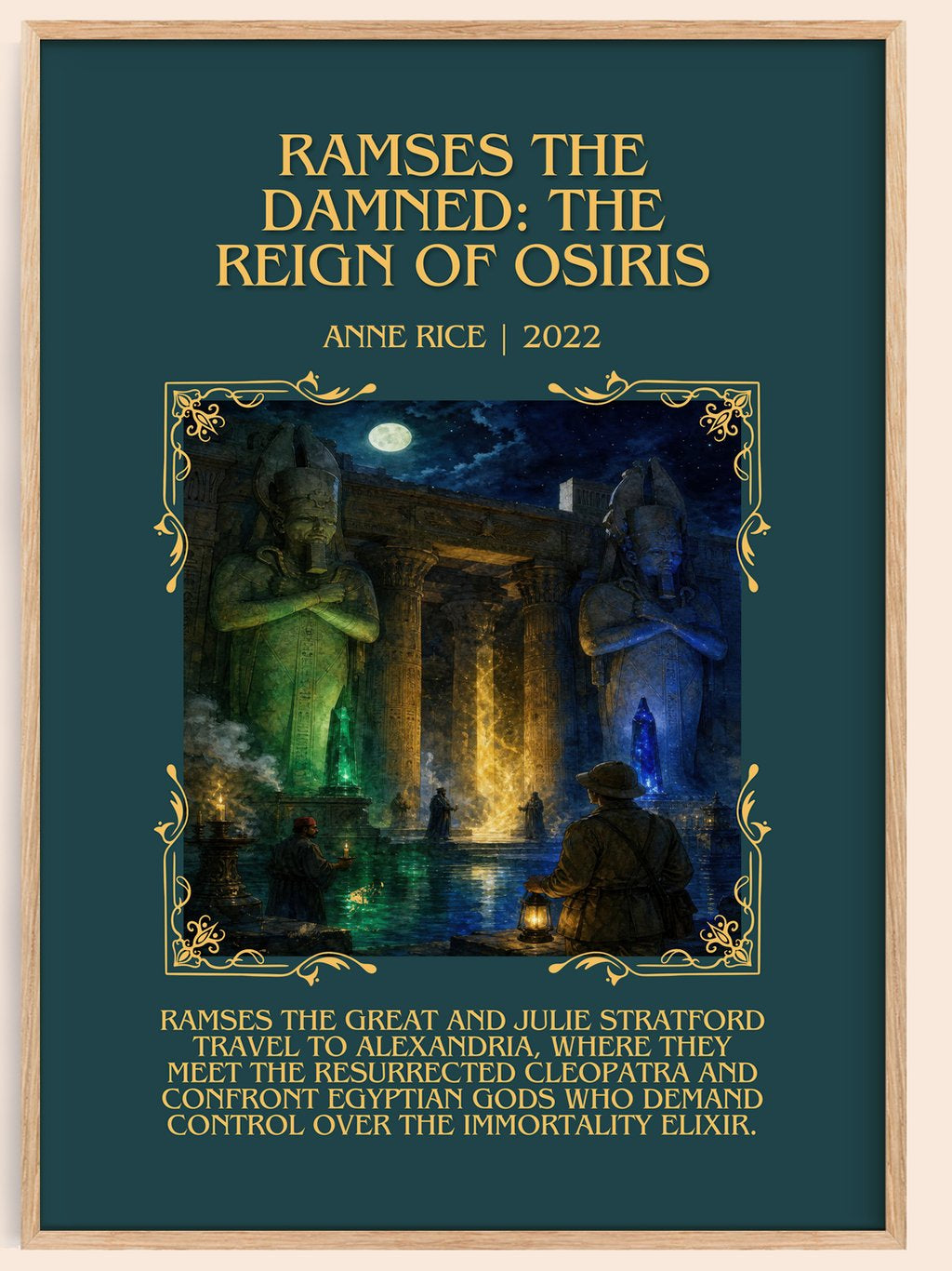 Ramses The Damned: The Reign Of Osiris Minimalist Book Poster – book poster