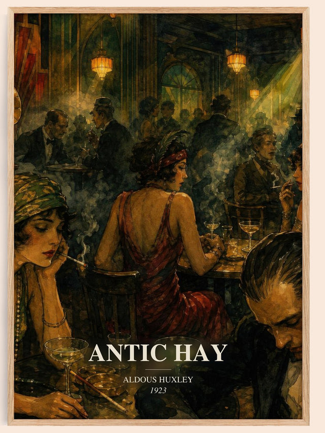 Antic Hay Book Watercolour Illustration by Aldous Huxley