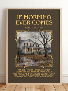 If Morning Ever Comes Minimalist Book Poster by Anne Tyler – image 2