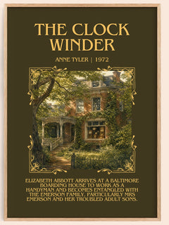 The Clock Winder Minimalist Book Poster by Anne Tyler – image 1