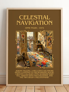 Celestial Navigation Minimalist Book Poster by Anne Tyler – image 2