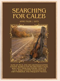 Searching For Caleb Minimalist Book Poster by Anne Tyler – image 1