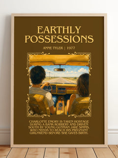 Earthly Possessions Minimalist Book Poster by Anne Tyler – image 2