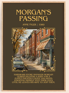Morgan'S Passing Minimalist Book Poster by Anne Tyler – image 1